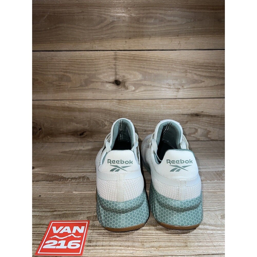 NEW SZ 10-11.5: Men’s Reebok FLASHFILM Cross Training Shoes: Green & White - Picture 4 of 8